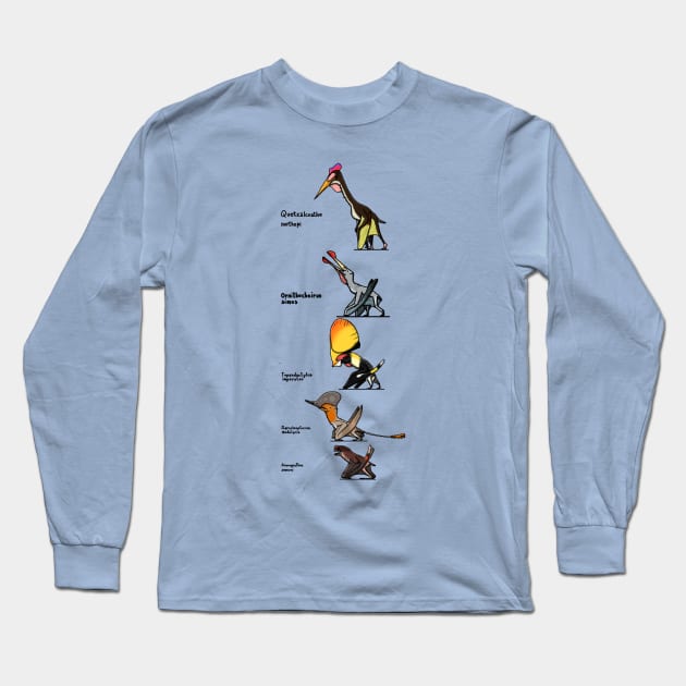 Pterosaurs Long Sleeve T-Shirt by DenerDPaleoarts